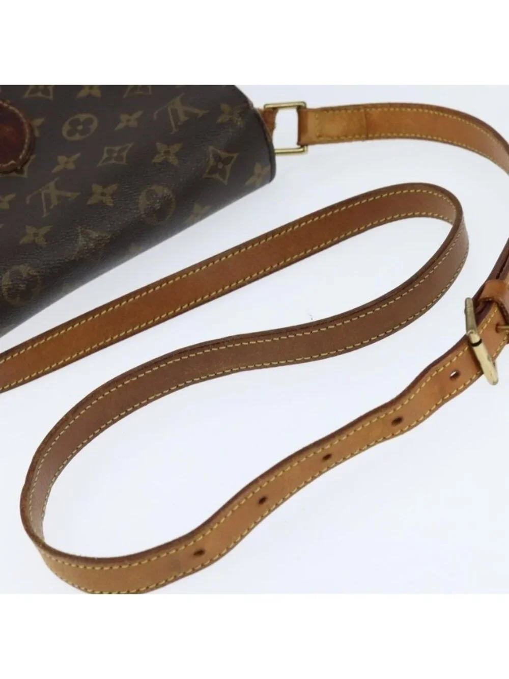 Authentic LOUIS VUITTON Monogram Saint Cloud GM Shoulder Bag M51242 LV - Picture 13 of 16